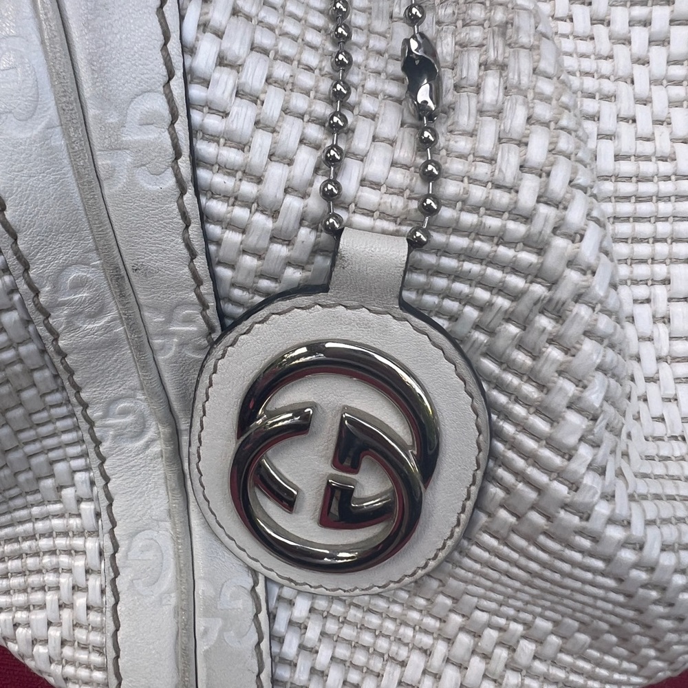 Gucci Woven Raffia Diamante Medium
Sukey Tote White - Picture 8 of 16